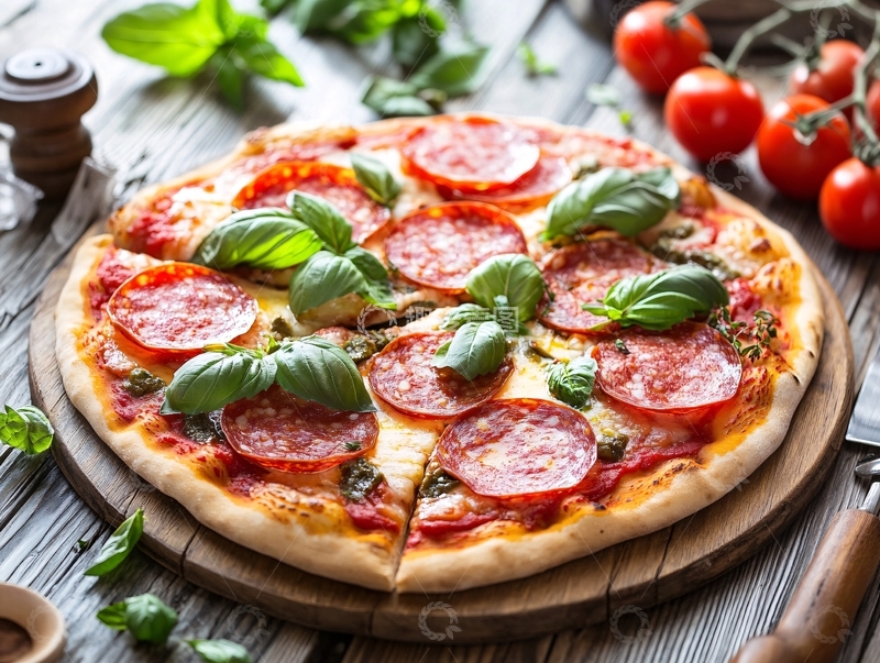 高清大图下载【趣麦麦图】素材高清披萨饼1