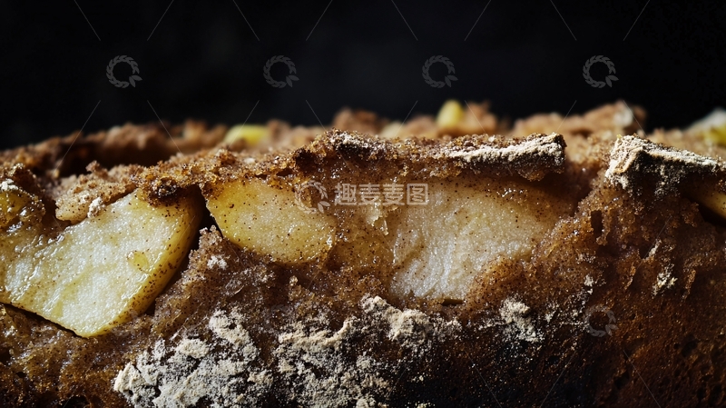 高清大图下载【趣麦麦图】苹果面包特写