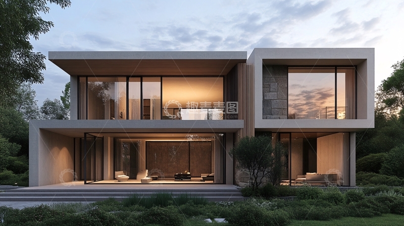 高清大图下载【趣麦麦图】别墅户型渲染3