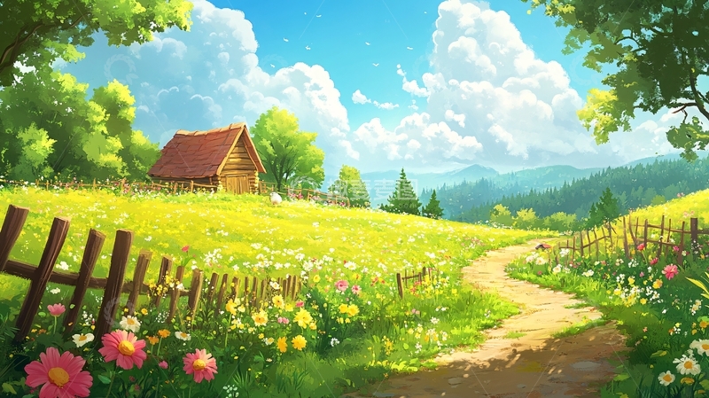 高清大图下载【趣麦麦图】唯美农村场景1