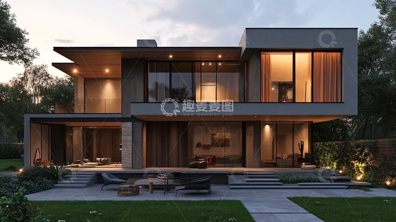 高清大图下载【趣麦麦图】现代简约豪宅2