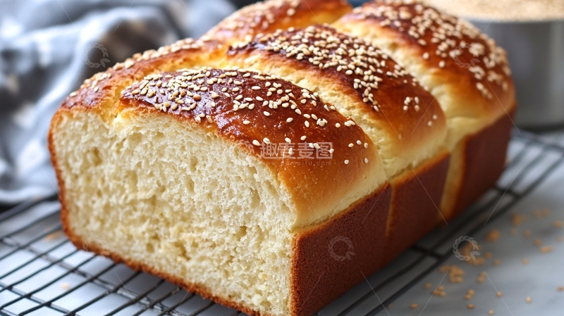 高清大图下载【趣麦麦图】漏奶华吐司面包