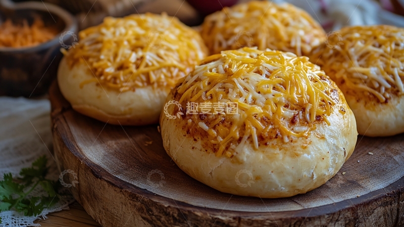 高清大图下载【趣麦麦图】烘焙糕点芝士面包