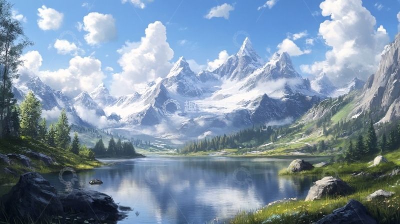 高清大图下载【趣麦麦图】风景原画1