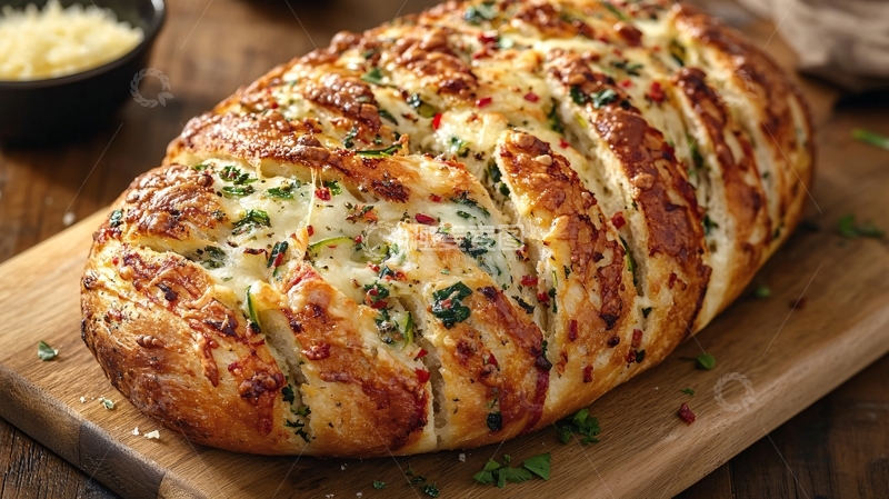 高清大图下载【趣麦麦图】香葱芝士面包3