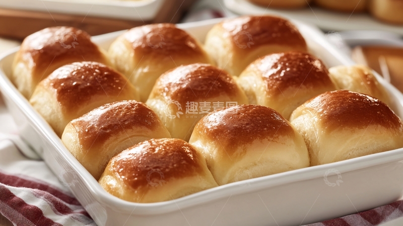 高清大图下载【趣麦麦图】蜜汁焗餐包