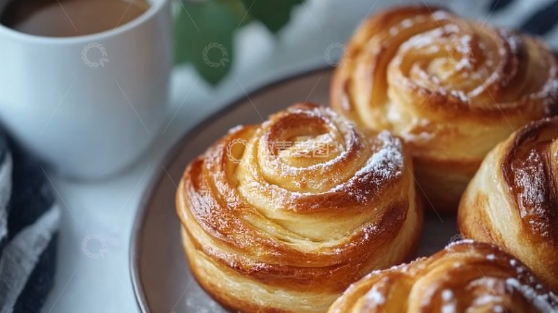 高清大图下载【趣麦麦图】蜂蜜手撕面包