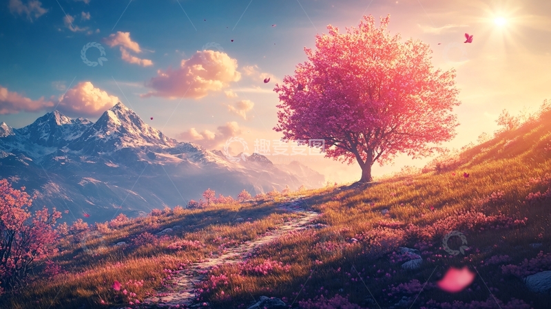 高清大图下载【趣麦麦图】唯美阳光小树2