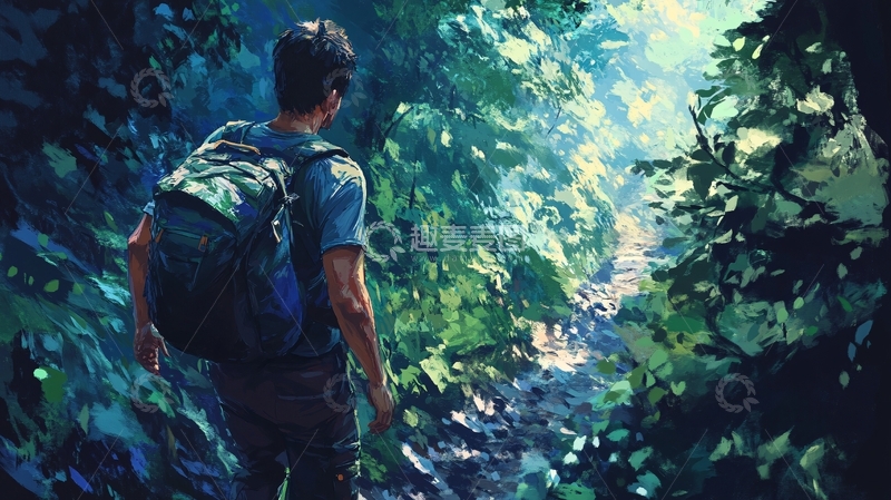 高清大图下载【趣麦麦图】驴友穷游户外探险