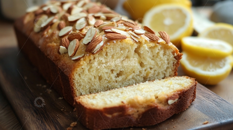 高清大图下载【趣麦麦图】香橙菜籽蛋糕切片