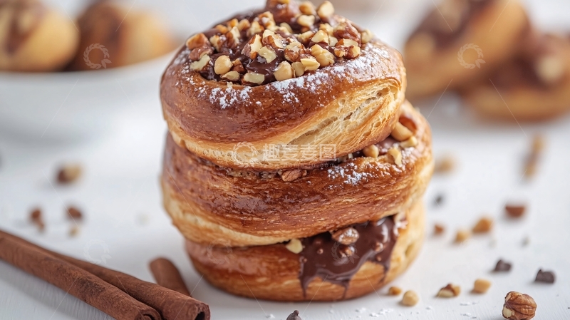 高清大图下载【趣麦麦图】焦糖核桃包