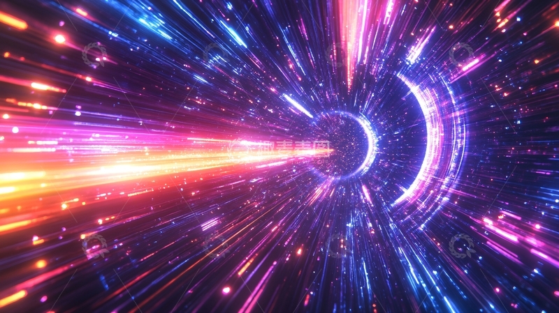 高清大图下载【趣麦麦图】科技漩涡隧道