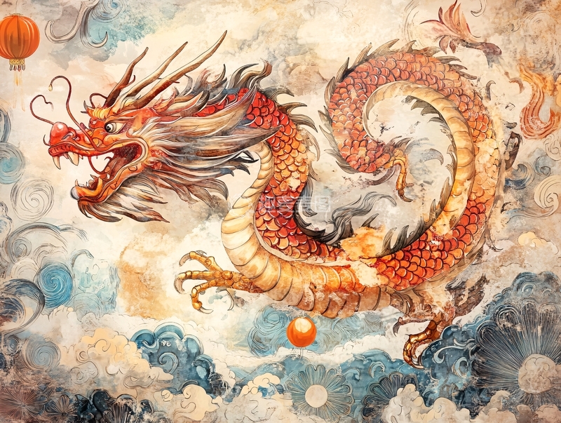 高清大图下载【趣麦麦图】龙年插画合集