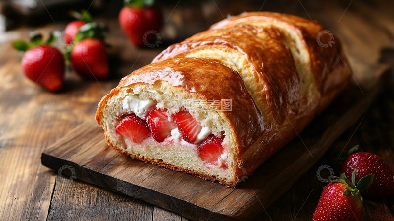 高清大图下载【趣麦麦图】草莓烘焙食品1