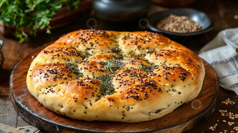 高清大图下载【趣麦麦图】茴香烧饼