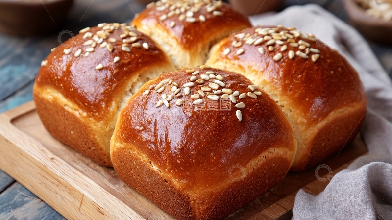 高清大图下载【趣麦麦图】烘焙食品烤箱面包13
