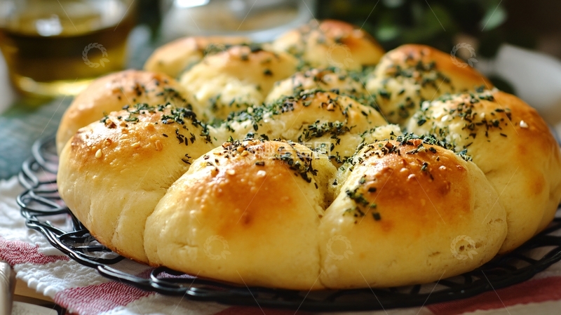 高清大图下载【趣麦麦图】香葱芝士面包4