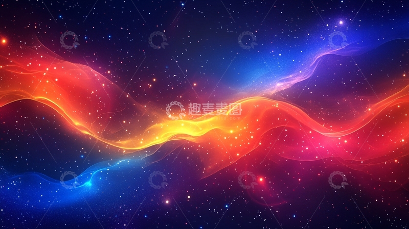 高清大图下载【趣麦麦图】酷炫背景流光溢彩