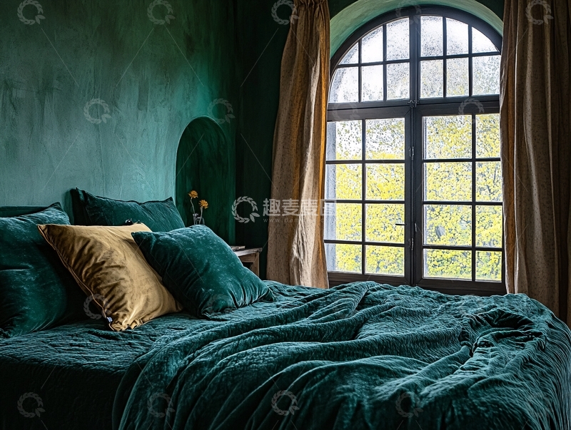 高清大图下载【趣麦麦图】小众绿色剧场风