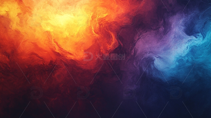 高清大图下载【趣麦麦图】炫彩抽象肌理酸性背景1