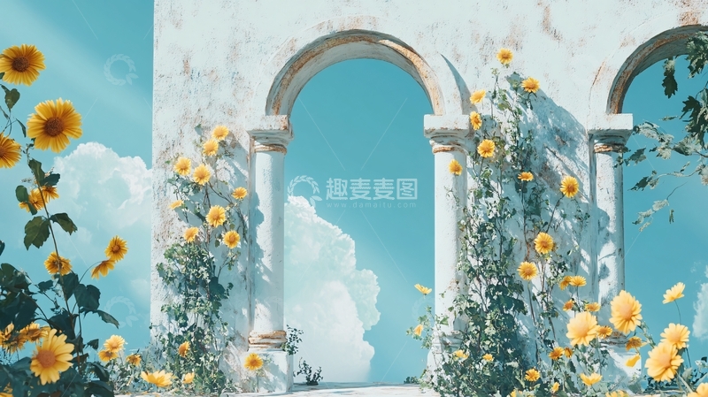 高清大图下载【趣麦麦图】唯美拱门1