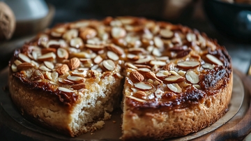 杏仁蛋糕烘焙甜点1