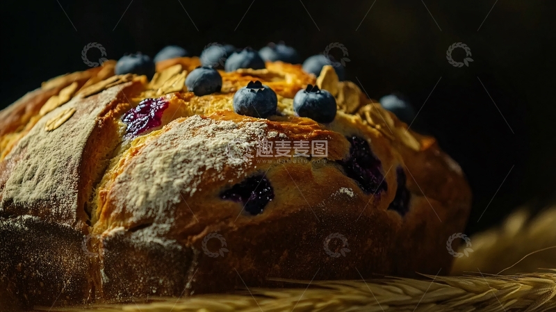 高清大图下载【趣麦麦图】蓝莓欧包1