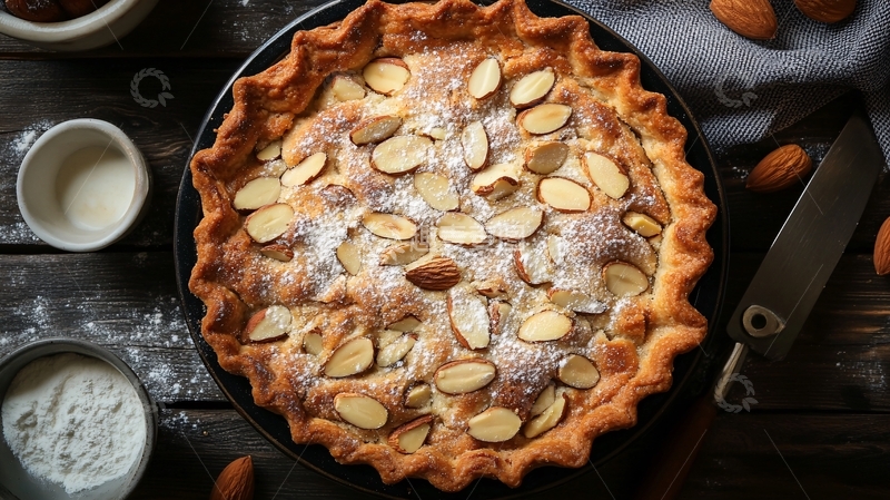 高清大图下载【趣麦麦图】杏仁面包