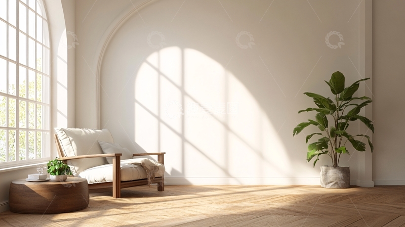 高清大图下载【趣麦麦图】阳光照进室内背景