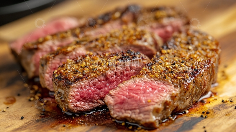 高清大图下载【趣麦麦图】美食摄牛排1
