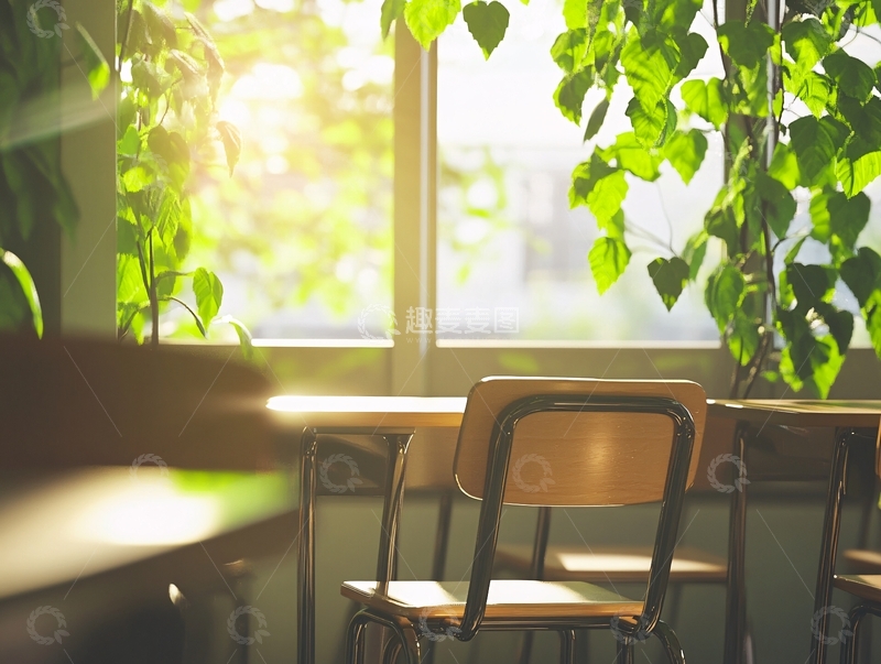 高清大图下载【趣麦麦图】教室插画1