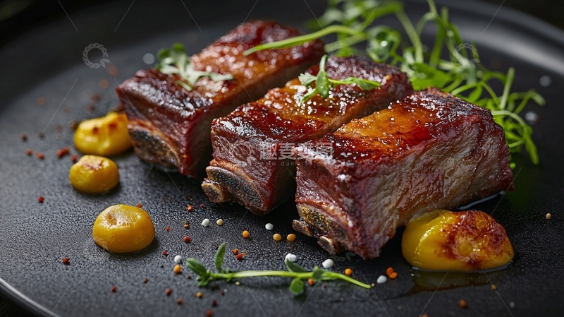 高清大图下载【趣麦麦图】西班牙橡果黑叉烧