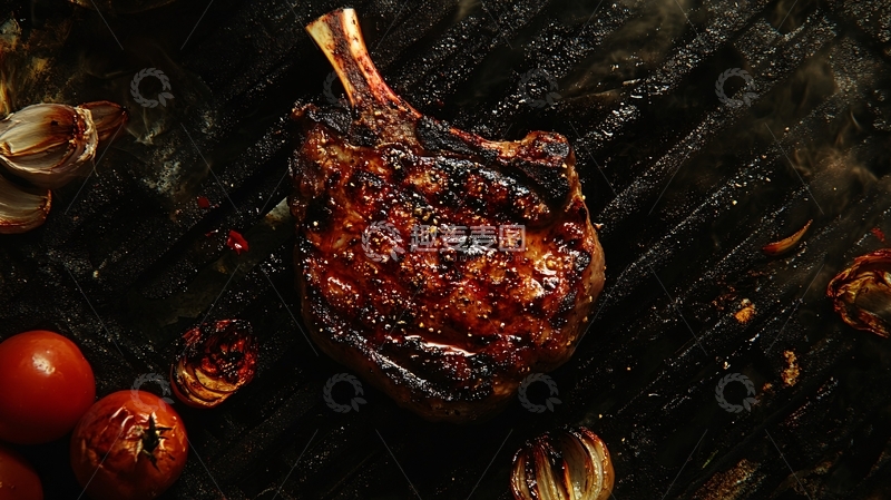 高清大图下载【趣麦麦图】烤战斧牛排