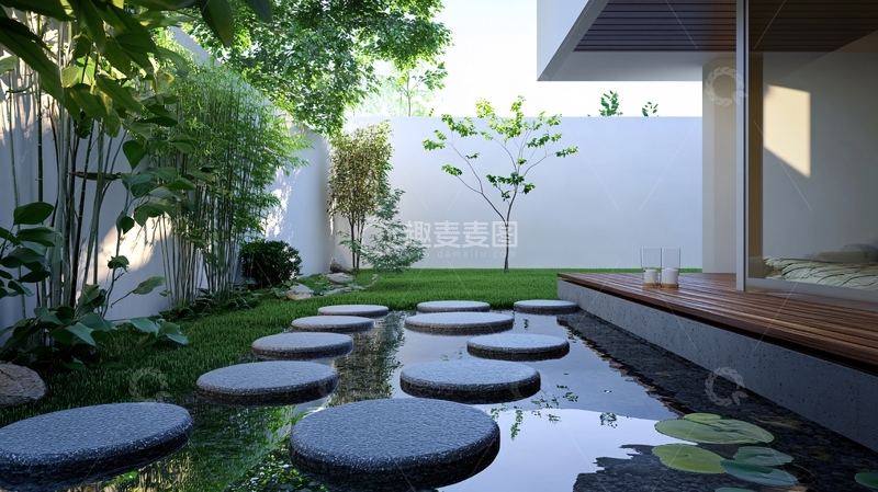 高清大图下载【趣麦麦图】禅意花园设计