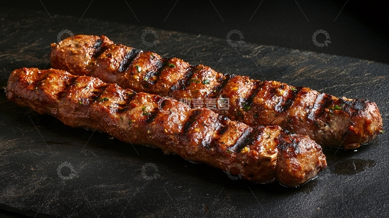 高清大图下载【趣麦麦图】炭烤牛肉肠