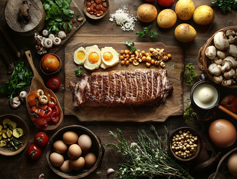 西餐牛排氛围图