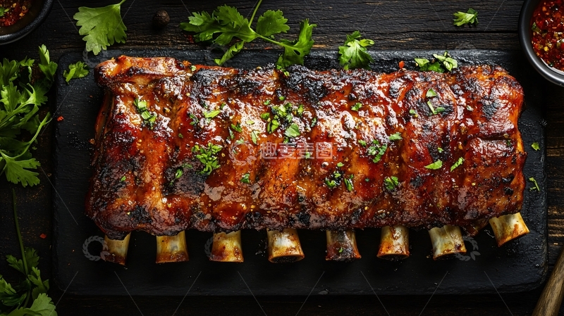 高清大图下载【趣麦麦图】烤la排骨