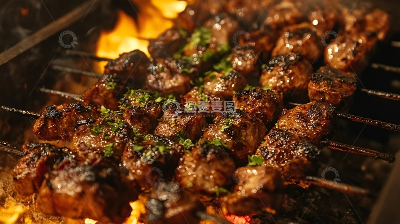 高清大图下载【趣麦麦图】炭烤大串