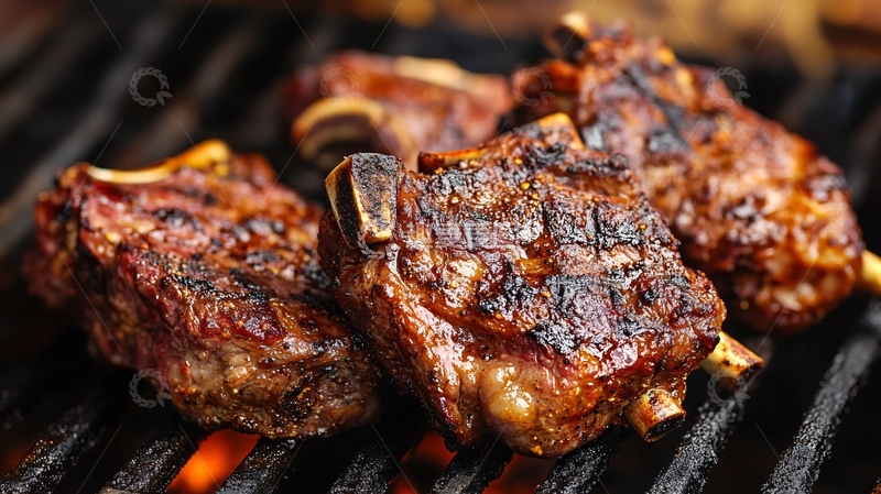 高清大图下载【趣麦麦图】烧烤牛肋骨