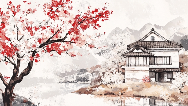 高清大图下载【趣麦麦图】日式风景画