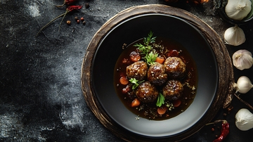 酱汁牛肉丸