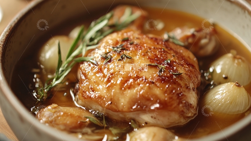 高清大图下载【趣麦麦图】香草酱油鸡