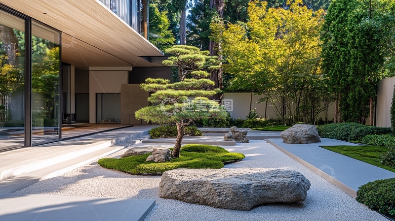 高清大图下载【趣麦麦图】枯山水别墅3