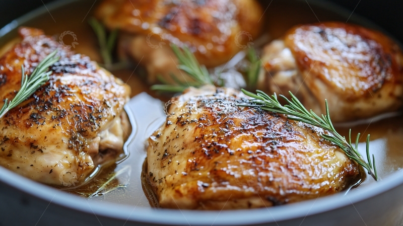高清大图下载【趣麦麦图】迷迭香烤鸡