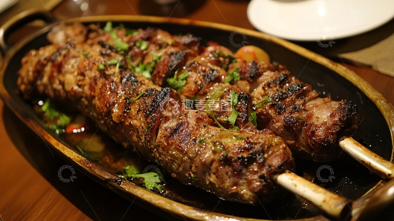 高清大图下载【趣麦麦图】碳烤炭烤羊外腰