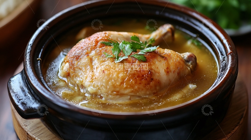 高清大图下载【趣麦麦图】汽锅黄油鸡