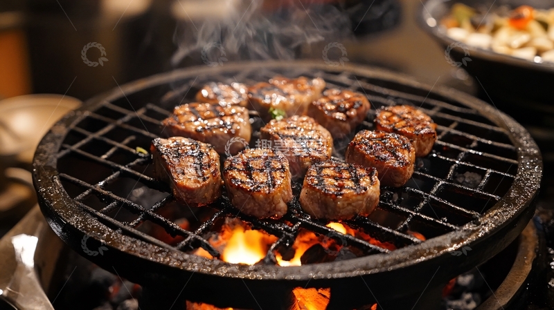 高清大图下载【趣麦麦图】碳烤烧肉