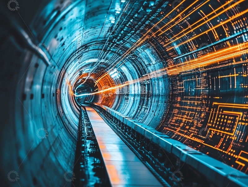 高清大图下载【趣麦麦图】科技感隧道8