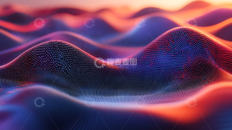 高清大图下载【趣麦麦图】科技风渐变背景1