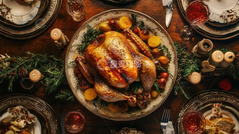 高清大图下载【趣麦麦图】北美感恩节